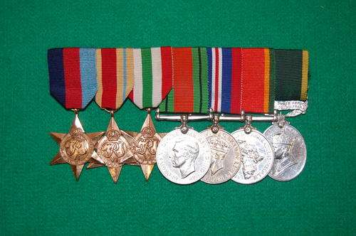 Group of 7 WW2 medals