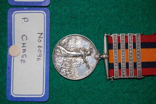 Queen South Africa Medal with 4 clasps