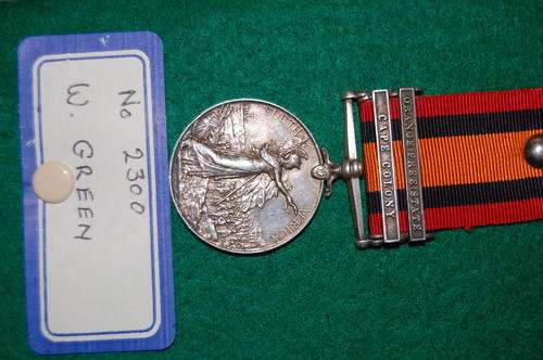 Queen South Africa Medal with 2 clasps