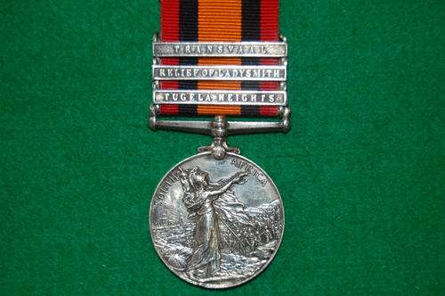 Queen South Africa Medal with 3 clasps
