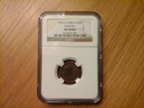 1965 1 CENT ENGLISH AU58 BN NGC