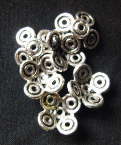 Nickle Beadcap, 13mm - Pack of 10.
