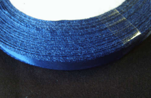Special : Blue Satin Ribbon, 10mm - Per Roll of 25yrds.