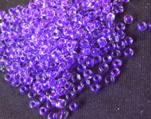 Clear Purple Seed, 10/0 - Pack of 50g.