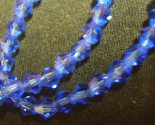 Royal Blue Glass Bicone, 4mm - Pack of 10.