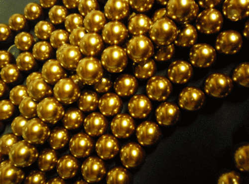 Bronze Glass Pearls, 6mm - Per String (+/- 150).