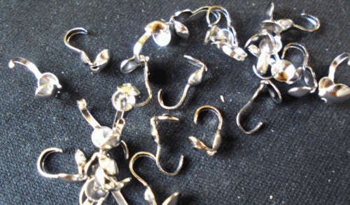 WINTER SALE!!   Nickle Calotte, 9mm x 4mm - Pack of 50