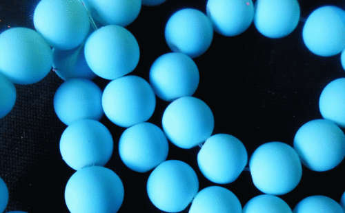 Light Blue Matt Glass Rounds  , 8mm - Per String of +/- 105.