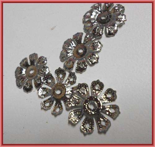 WINTER SALE!! Nickle Beadcap, 20mm - Pack of 20.