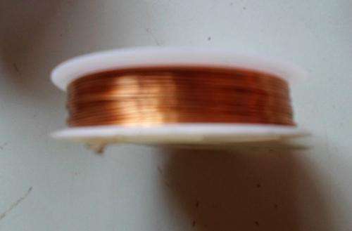 Copper Beading Wire, 0.4mm - per Spool.