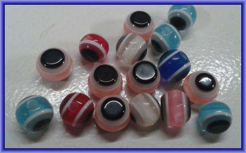 Multi Colour Acrylic Rounds, 6mm - Pack of 20.