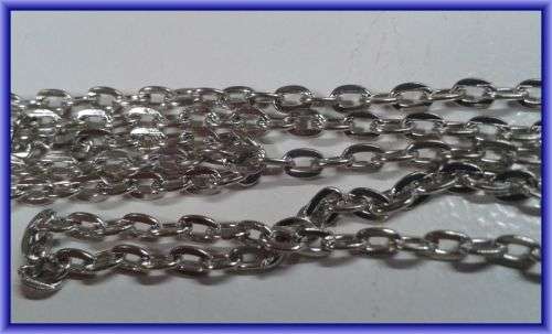 Nickle Chain, 2mm x 3mm - Per meter.