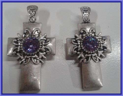 Cross Pendants, 58mm x 30mm - Pack of 2.