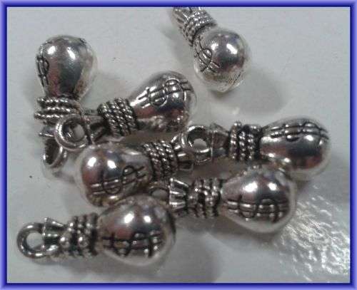 SPRING SALE!! Money Bag Charm, 14mm x 6mm - Pack of 10.