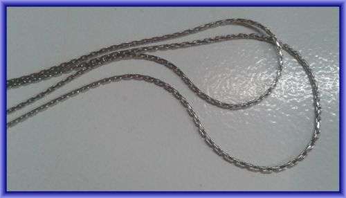 Nickle Chain, 1mm Thick - Sold per Meter.