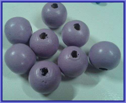 Lilac Wood Rounds, 20mm - Pack of 5.