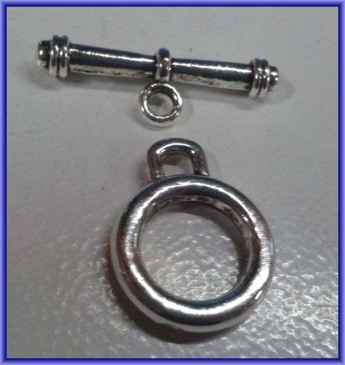 Toggle Clasp, 15mm - Pack of 5.