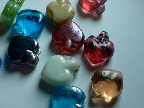 OCTOBER SPECIAL! Glass Hearts - Sold Individually