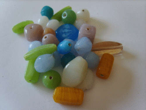 Indian Glass Elegant Mix - 100g Pack .