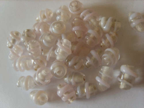 Pink Fancy Spiral Ovals - Pack of 10.