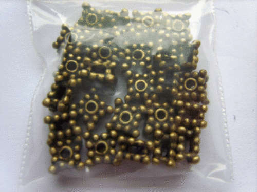 Bronze Square Spacer,6mm  - Pack of 25.