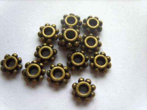 Bronze  Spacer,8mm  - Pack of 25.