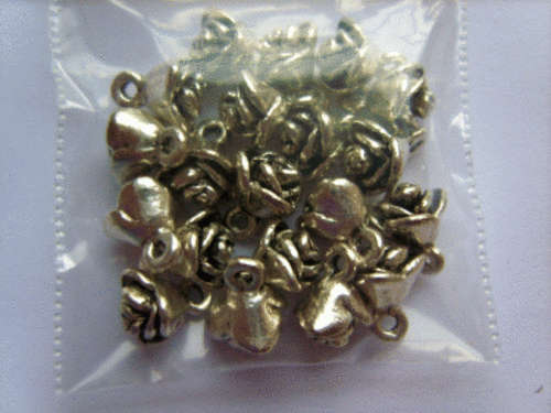 Silver Rose Charm  - Pack of 20.