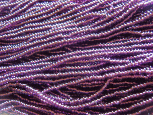 Purple Czech Seed Beads,11/0 - Per String (Approx. 400)