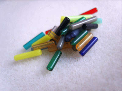 Czech Bugle Beads,+/- 10mmx4mm - 10g (Approx.80)