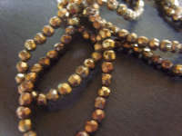 Bronze Plated Facet Rounds, 5mm - Pack of 10.