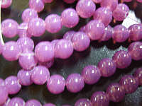 PURPLE SMOKEY ROUNDS, 8mm - PER STRING ( +/- 55 per string)