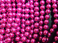 Shimmering Violet Glass Pearls, 10mm - Per string ( +/- 85 pearls).
