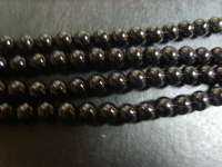 Black Glass Pearls, 10mm - Pack of 10.