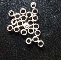Silver Tone Crimp Beads, 2.0 - Pack of 200.
