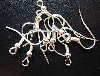 Nickle Earring Wire, Pack of 20.