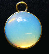 25mm Imitation Opalite Pendant  - Sold Individually.