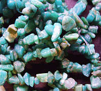 Amazonite Chip String - Per 20cm Length.