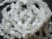 White Cats Eye Chip String - 90cm Length.