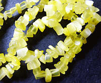 SALE!! Yellow Cats Eye Chip String - Per 20cm Length.