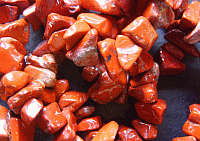 Red Jasper Nugget Chip String, 20cm.