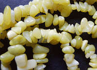 Yellow Calcite Chip String - Per 20cm Length.