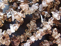 SPECIAL!! Light Smokey Quartz Chip String, 20cm.