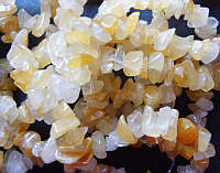Yellow Quartz Chip String, 20cm.