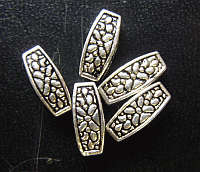 Silver Metal Spacer , 10mm X 5mm - Pack of 10.