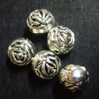 Nickle Rose Spacer, 10mm - Pack of 10.  BUY AND WIN PROMOTION NOW ON!