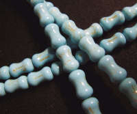SALE!! Turquoise Bone Beads, 14mm x 8mm - Pack of 5.