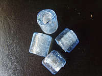 Blue Glass Cylinder, +/- 10mm - Pack of 5.