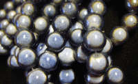 Grey Miracle Glass Beads, 10mm - Pack. of 10.