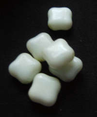 NEW : White Square With Blue Tinge, 10mm - Pack of 5.