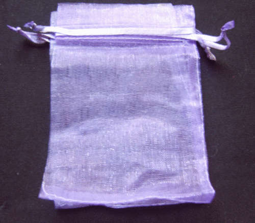 Light Purple Organza Bags, 8cm X 12cm - Sold Individually.